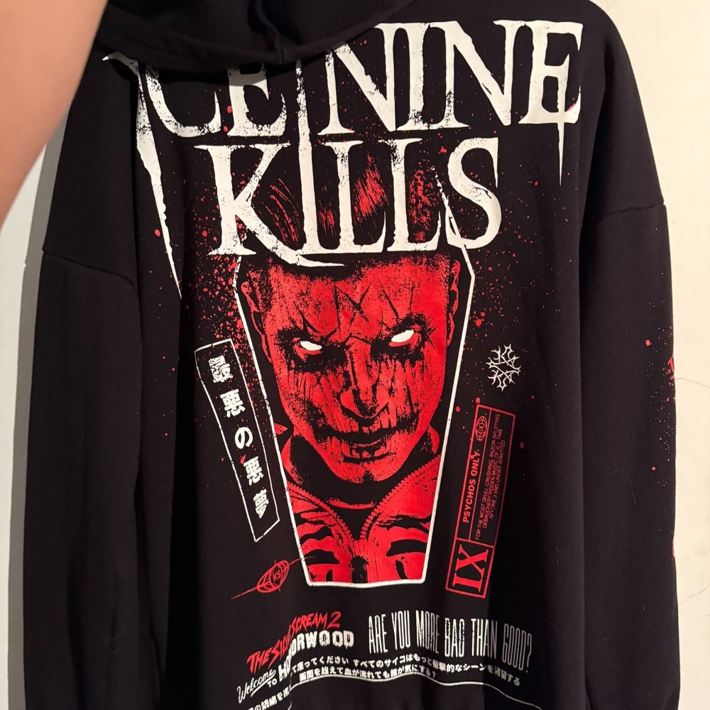 Killstar x Ice Nine Kills Hoodie Collab Mens Small Nightmare UNISEX Hoodie